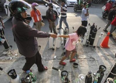 (تصاویر) بحران کمبود اکسیژن در اندونزی